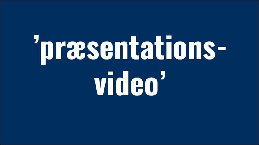 Præsentationsvideo